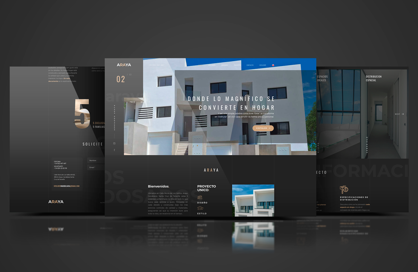 antonio sotillo graphic design image development for Araya Real Estate Identity