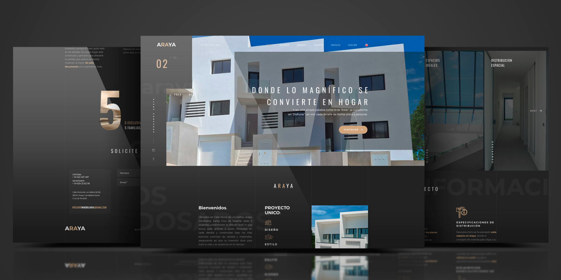 antonio sotillo graphic design image development for Araya Real Estate Identity